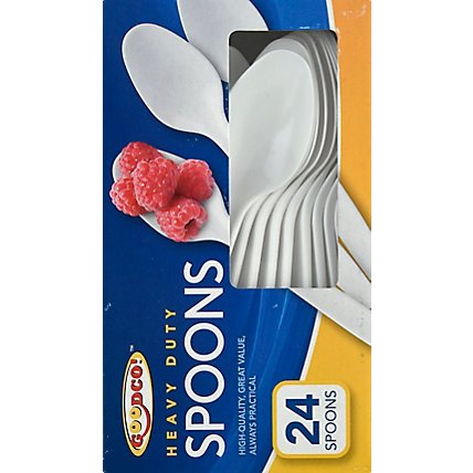 Good Co Plastic Cutlery Spoons - 24 CT - Image 4