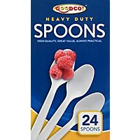 Good Co Plastic Cutlery Spoons - 24 CT - Image 2