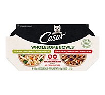 Cesar Wholesome Bowls Chicken And Beef Adult Wet Dog Food Variety Pack - 6-3 Oz