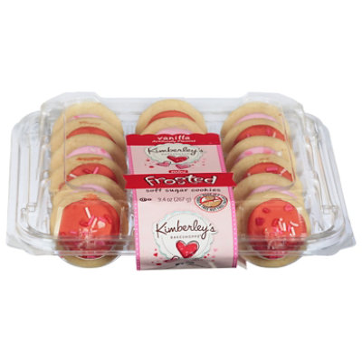 Kimberleys Valentines Frosted Pink And Red Mini Cookies - 9.4 OZ - Image 3