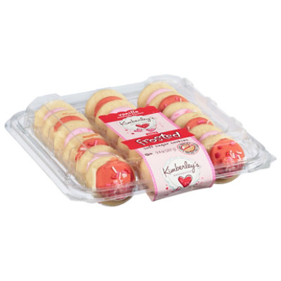 Kimberleys Valentines Frosted Pink And Red Mini Cookies - 9.4 OZ - Image 2