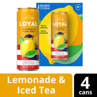 Loyal Nine Lemonade + Iced Tea Cocktail - 4-12 Fl.Oz.