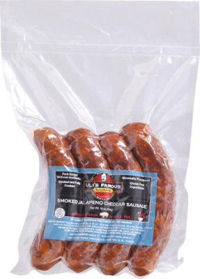 Ulis Famous Smoked Jalapeno Cheddar Sausage - 16 OZ - Image 2