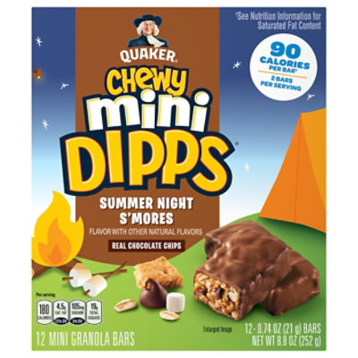 Quaker Chewy Mini Dipps Mini Granola Bar - 8.8 Oz