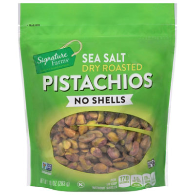 Signature Select/Farms Roasted And Salted Shelled Pistachios - 10 Oz