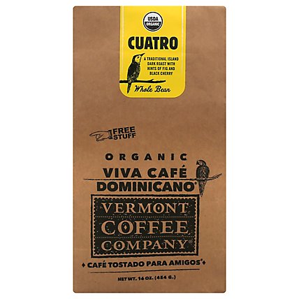 Vermont Coffee Company Organic Cuatro Coffee - 16 Oz - Image 3