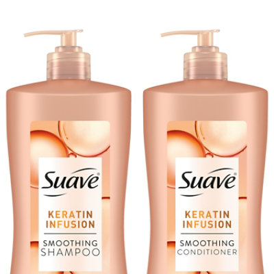 Suave Shampoo/conditioner Keratin Smooth 2 18 Oz. - 2 - 18OZ