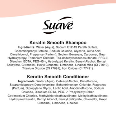 Suave Shampoo/conditioner Keratin Smooth 2 18 Oz. - 2 - 18OZ - Image 3