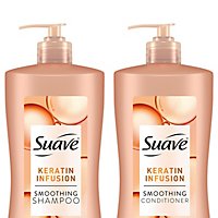 Suave Shampoo/conditioner Keratin Smooth 2 18 Oz. - 2 - 18OZ - Image 1