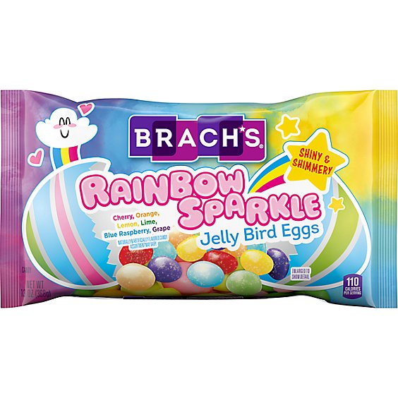 Brachs Rainbow Sparkle Jelly Bean - 13 Oz