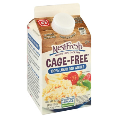 Nestfresh Cage Free Hfac 100% Liquid Egg Whites 16 Oz - 16 OZ