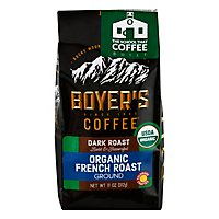 Boyer's Coffee Organic French Roast Dark Roast Ground Coffee - 11 Oz - Image 3