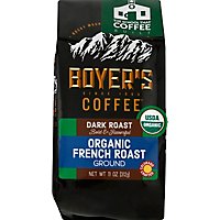 Boyer's Coffee Organic French Roast Dark Roast Ground Coffee - 11 Oz - Image 2
