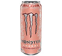 Monster Energy Ultra Peachy Keen Sugar Free Energy Drink - 16 Fl. Oz.