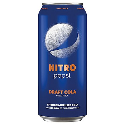 Pepsi Nitro Draft Cola 16 Fluid Ounce Can - 16 FZ - Image 2