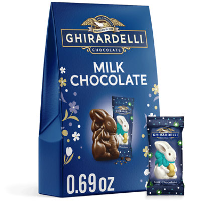 Ghirardelli Milk Chocolate Bunnies Bag - 0.69 Oz