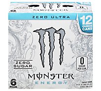 Monster Energy Zero Ultra Sugar Free Energy Drink - 6-12 FL. Oz.