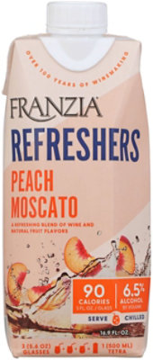 Franzia Refresher Peach Moscato Tetra - 500 ML - Image 1