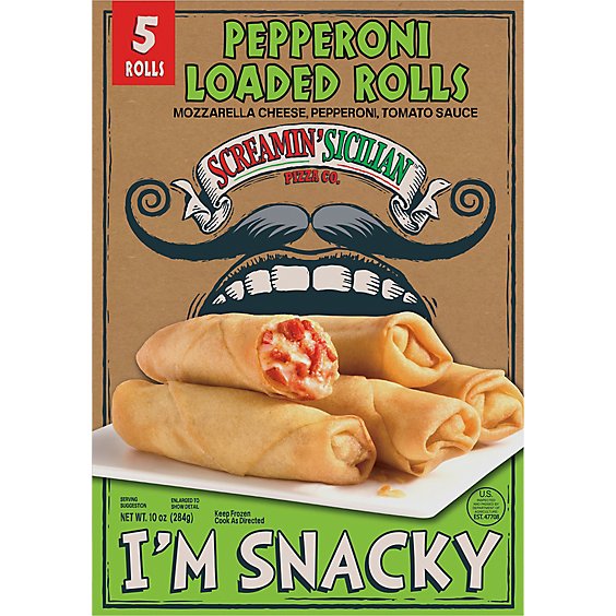 Screamin Sicilian Loaded Rolls Pepperoni - 10 OZ