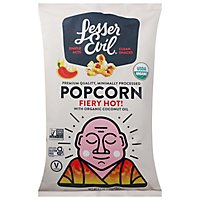 Lesser Evil Popcorn Fiery Hot Organic - 4.6 OZ - Image 1