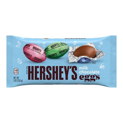 Hersheys Milk Chocolate Eggs Easter Candy Bag - 9 Oz - Image 1