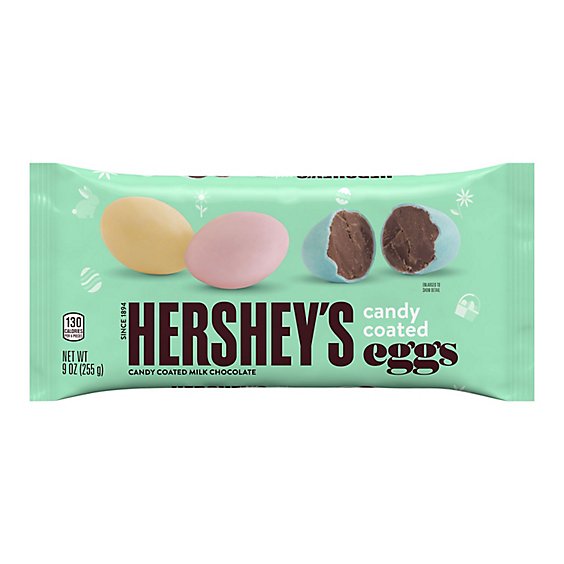 Hersheys Candy Coated Milk Chocolate Eggs Easter Candy Bag - 9 Oz