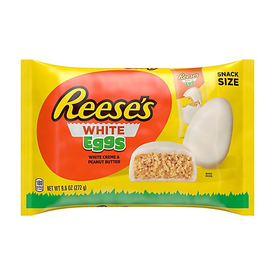 Reese's White Creme Peanut Butter Eggs Bag - 9.6 Oz