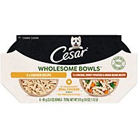 Cesar Wholesome Bowls Chicken And Chicken Sweet Potato Adult Wet Dog Food Multipack - 6-3 Oz - Image 1
