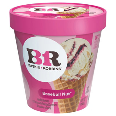 Baskin Robbins Baseball Nut Ice Cream - 14 Oz