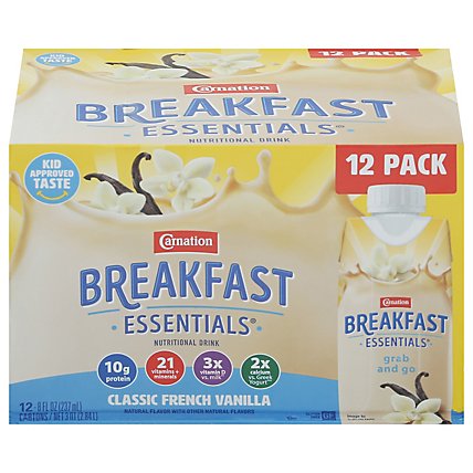 Carnation Breakfast Essentials Vanilla Rtd Carton 12pk - 12 CT - Image 1