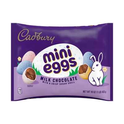Cadbury Mini Eggs Milk Chocolate With A Crisp Sugar Shell Treats Bag - 16 Oz