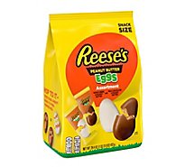 Reese's Assorted Milk Chocolate White Creme Peanut Butter Eggs Bag - 29.4 Oz