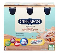 Cinnabon Breakfast Essentials Flavored Nutritional Drink Bottles Multipack - 6-8 Fl. Oz.