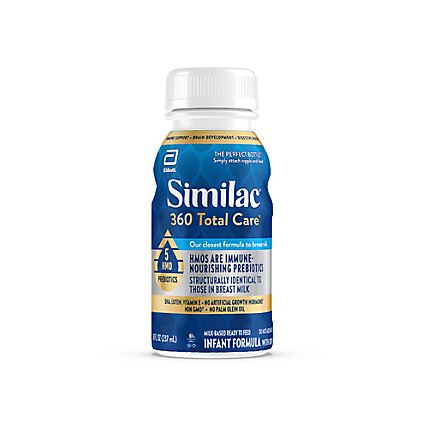 Similac 360 Total Care Infant Formula Ready To Feed Milk Bottle Multipack - 6-8 Fl. Oz. - Image 1