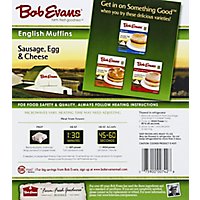 Bob Evans Farms Frozen English Muffin Sausage Egg & Cheese Large - 17.6 OZ - Image 3