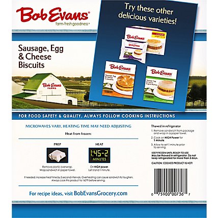 Bob Evans Farms Snackwich Sausage Egg And Cheese - 18 OZ - Image 3