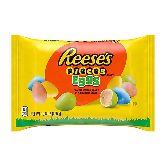 Reeses Pieces Peanut Butter Eggs Easter Candy Bag - 10.8 Oz