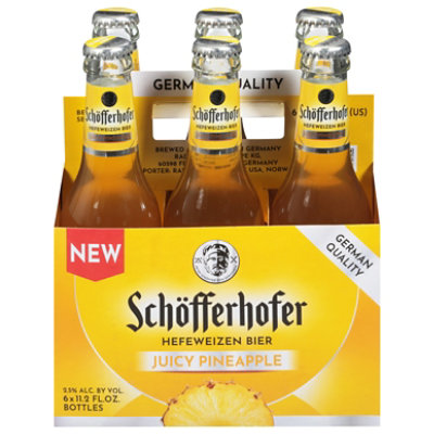 Schofferhofer Hefeweizen Juicy Pineapple Beer Bottles Multipack - 6 - 11.2 Fl. Oz. - Image 3