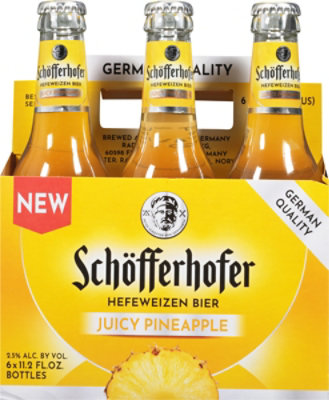 Schofferhofer Hefeweizen Juicy Pineapple Beer Bottles Multipack - 6 - 11.2 Fl. Oz. - Image 4