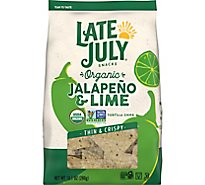 Late July Snacks Jalapeno & Lime Thin And Crispy Organic Tortilla Chips - 10.1 OZ
