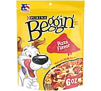 Purina Beggin' Pizza Flavor Soft Dog Treats With Real Bacon Pouch - 6 Oz