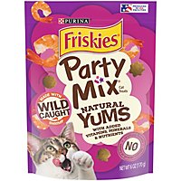 Purina Friskies Natural Yums With Wild Shrimp Party Mix Cat Treats Pouch - 6 Oz - Image 1
