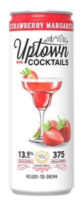 Uptown Cocktails Strawberry Margarita Pet Wine - 375 Ml - Image 1