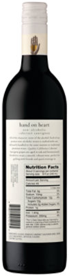 Hand On Heart Cabernet Sauvignon California Red Wine - 750 Ml - Image 2