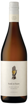 Hand On Heart Chardonnay California White Wine - 750 Ml - Image 1