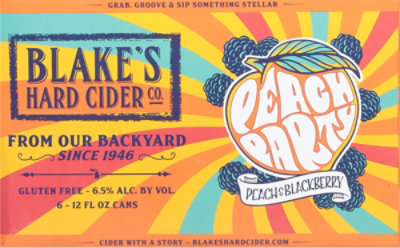 Blakes Peach Party Hard Cider In Cans - 6-12 Fl. Oz. - Image 6