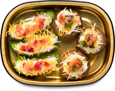 ReadyMeals Stuffed Mushrooms & Jalapenos Cheddar & Pico - Each - Image 1