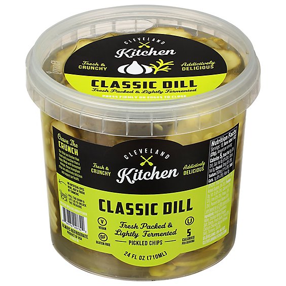 Cleveland Kitchen Dilly Garlic Pickled Chips - 24 Oz