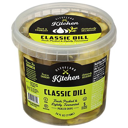 Cleveland Kitchen Dilly Garlic Pickled Chips - 24 Oz - Image 1