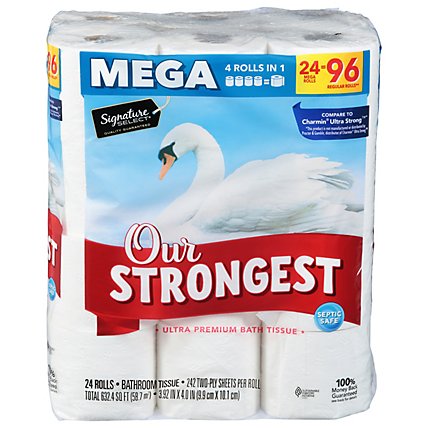 Signature Select Our Strongest Ultra Bath Tissue - 24 Rolls - Star Market